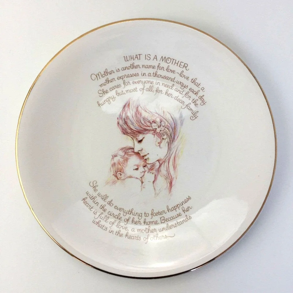 Vintage Staffordshire England Porcelain Plate 